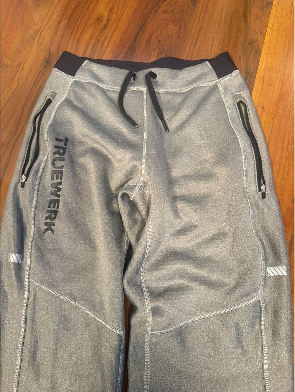 Truewerk Men M2 Transit Pants Size S Gray Black Jogger Sweatpants D122 -10
